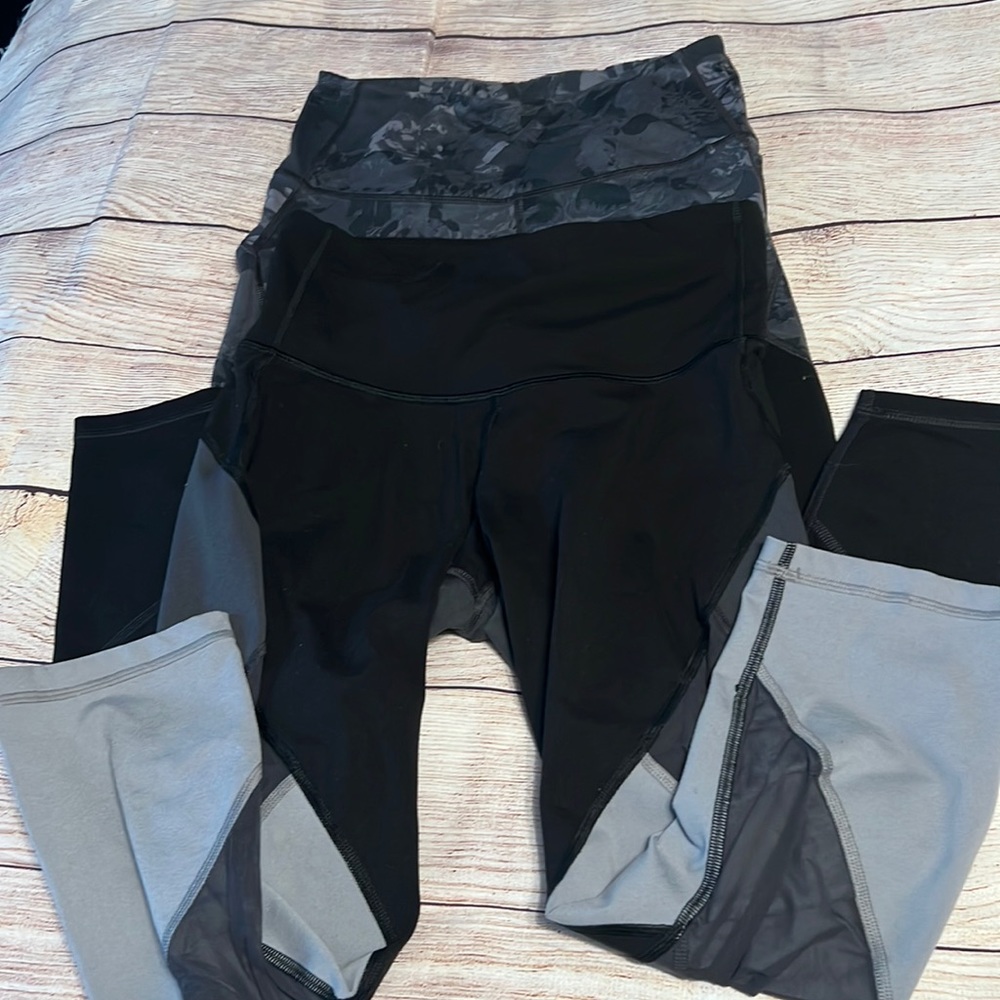 (2) High waist leggings old navy active